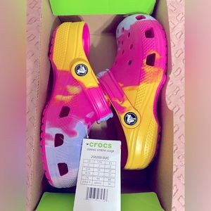 Classic Ombre Crocs Clogs (Kids)
